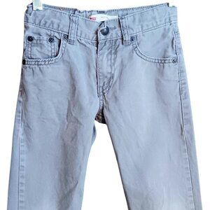 Levis 505 Boys Gray Denim Jeans 7 Reg